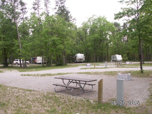 Site 160, photo 2 of 3 · from midnrreservations.com (the park's booking system)