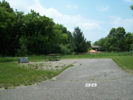 Site 98, photo 2 of 2 · from midnrreservations.com (the park's booking system)