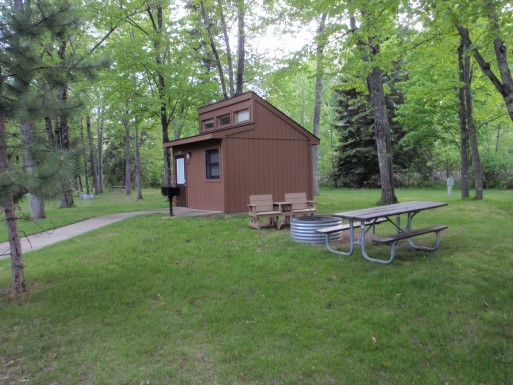 Site L1 Antlers Mini Cabin, photo 2 of 4 · from midnrreservations.com (the park's booking system)