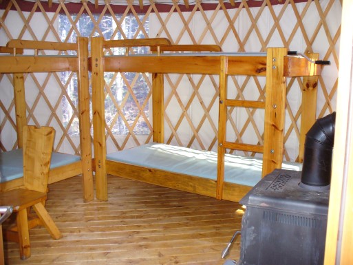 Site Teddy Lake Yurt, photo 2 of 4 · from midnrreservations.com (the park's booking system)