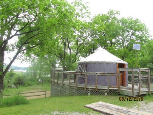 Site Glenbrook Yurt, photo 2 of 5 · from midnrreservations.com (the park's booking system)